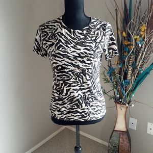 JM COLLECTION Ladies Animal Print Tunic